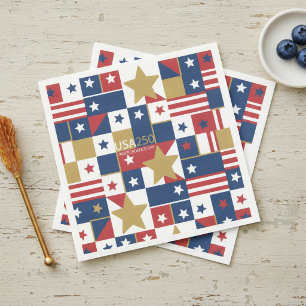 Geometric USA250 4. Juli ID1315 Serviette