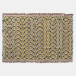Geometric Warm Tone Diamond Pattern Decke