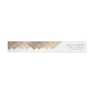 Geometric White Gatsby Wedding