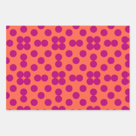 Geometric Wrapping Paper Flat Sheet Set of 3 Geschenkpapier Set