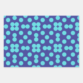 Geometric Wrapping Paper Flat Sheet Set of 3 Geschenkpapier Set