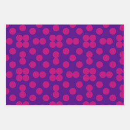 Geometric Wrapping Paper Flat Sheet Set of 3 Geschenkpapier Set