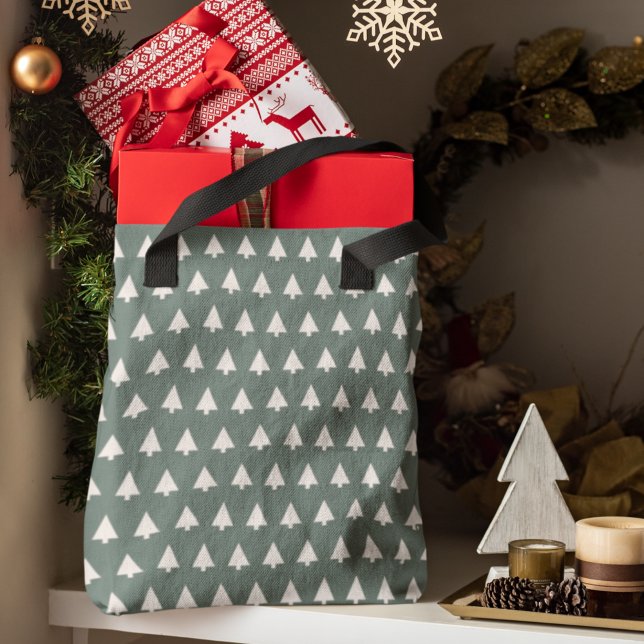 Geometric Xmas Tree Pattern Minimum Sage Green | (Von Creator hochgeladen)