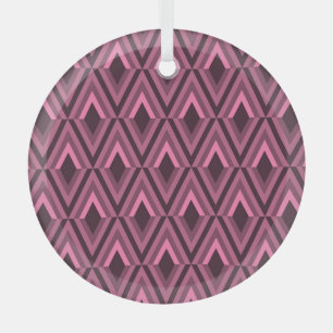 Geometric Zig Zag Ethnic Seamless Ornament Aus Glas