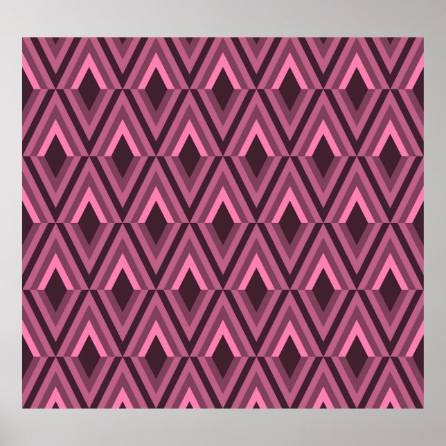 Geometric Zig Zag Ethnic Seamless Poster (Vorne)