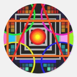 Geometrics Aufkleber