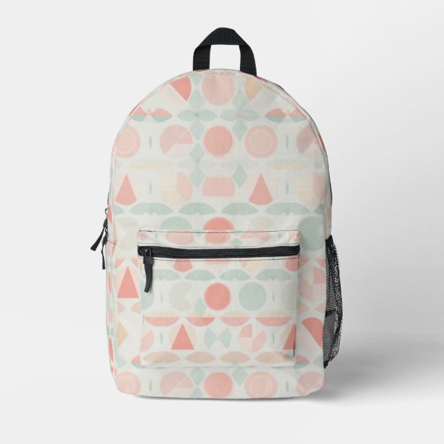 Geometrie Bedruckter Rucksack (Vorderseite)