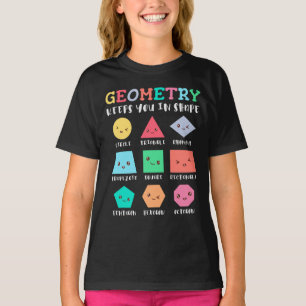 Geometrie behalte Sie in Form, geometrischen Forme T-Shirt