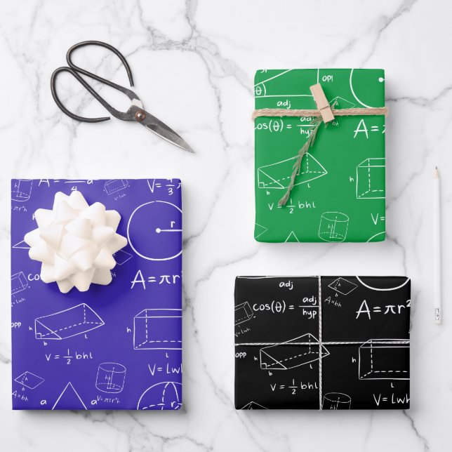 Geometrie Beruflich Geschenkpapier Set (Vorderseite)