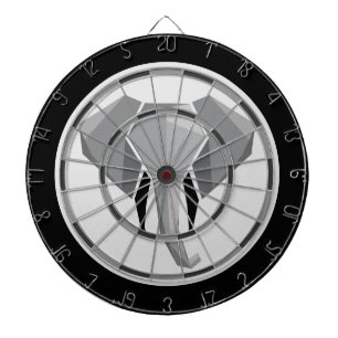 Geometrie der Elefantenkopfregelung Dartscheibe