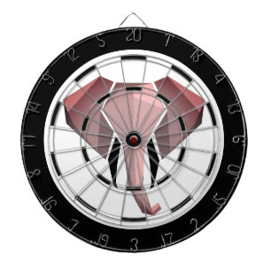 Geometrie der Elefantenkopfregelung Dartscheibe