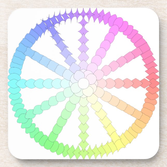 Geometrie der Evolution Polygon Getränkeuntersetzer (Vorderseite)