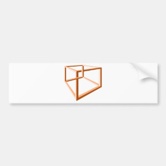 Geometrie der Täuschungs-unmögliche Illusions-3d Autoaufkleber