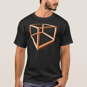 Geometrie der Täuschungs-unmögliche Illusions-3d T-Shirt