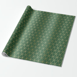 Geometrie des grünen Triangle Geschenkpapier