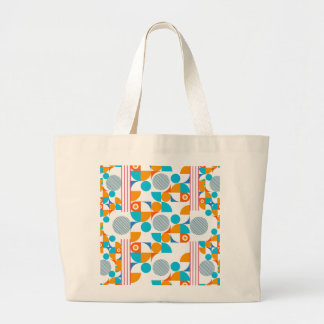 Geometrie des Retro-Pops Jumbo Stoffbeutel