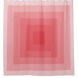 Geometrie des roten Quadrats Duschvorhang