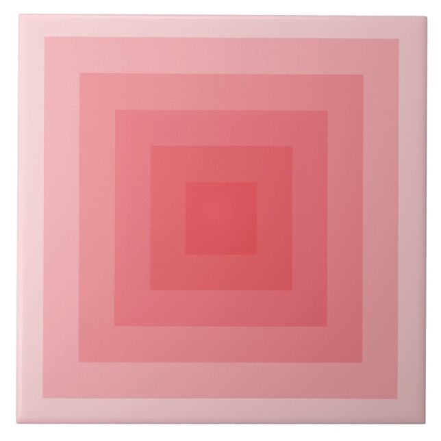 Geometrie des roten Quadrats Fliese (Vorderseite)