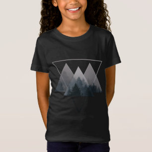 Geometrie Dreiecke Misty Fores T-Shirt