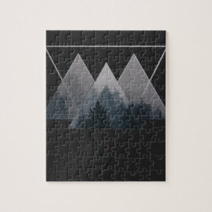 Geometrie Dreiecke Misty Forest Puzzle
