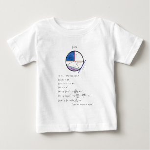 Geometrie einer Circle Math Geometry Educational Baby T-shirt