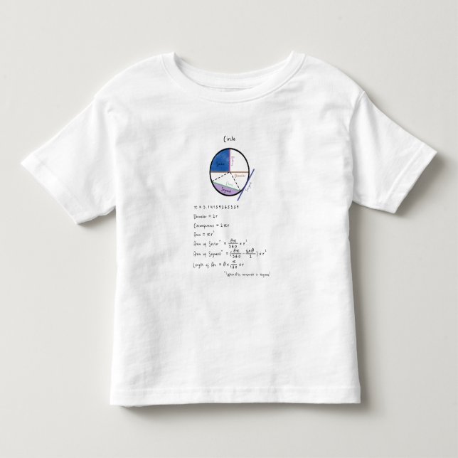 Geometrie einer Circle Math Geometry Educational Kleinkind T-shirt (Vorderseite)