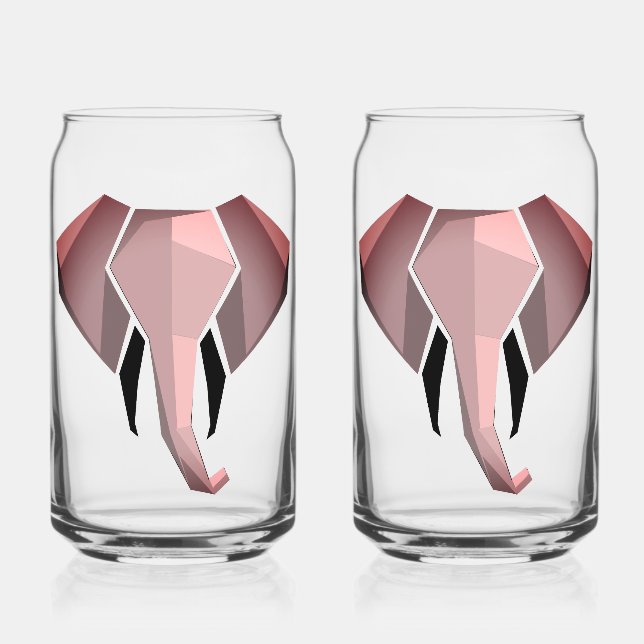 Geometrie Elephant Head Dosenglas (Vorderseite)