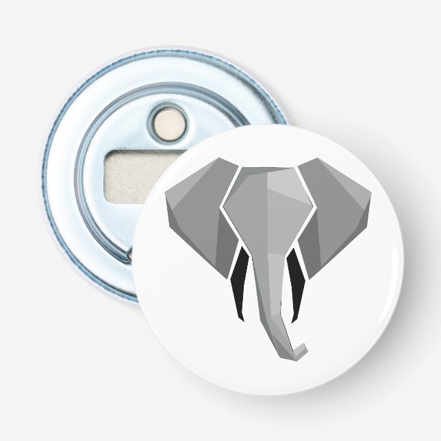 Geometrie Elephant Head Flaschenöffner (Vorderseite)