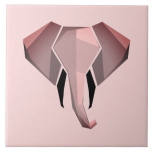 Geometrie Elephant Head Fliese