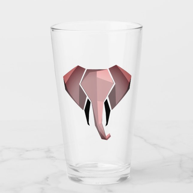 Geometrie Elephant Head Glas (Vorderseite)