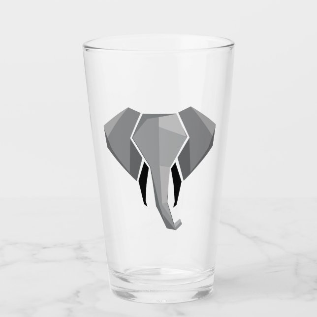 Geometrie Elephant Head Glas (Vorderseite)