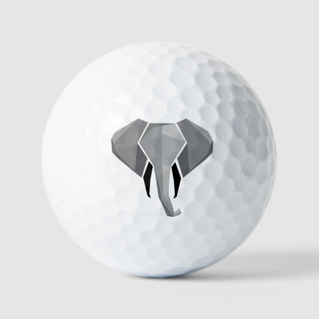 Geometrie Elephant Head Golfball (Vorderseite)