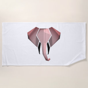 Geometrie Elephant Head Strandtuch