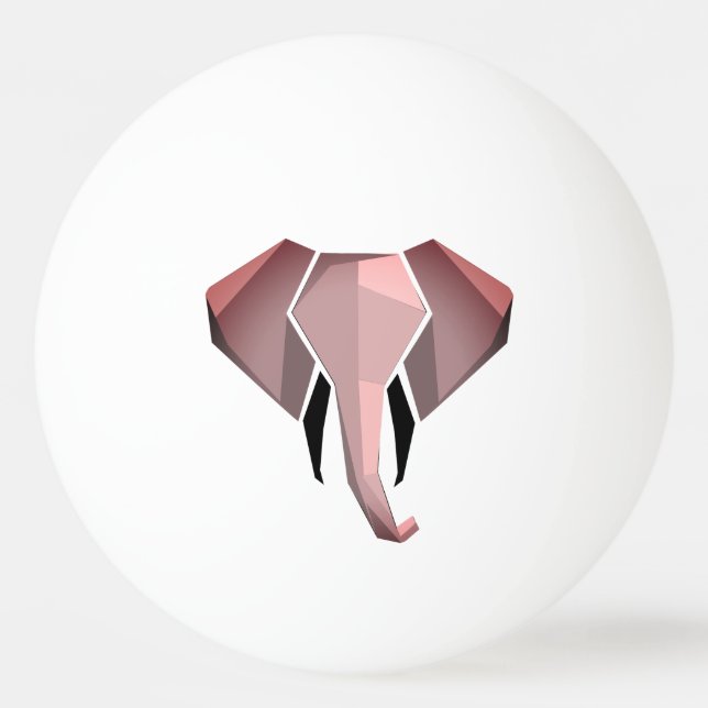 Geometrie Elephant Head Tischtennisball (Vorderseite)