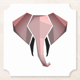 Geometrie Elephant Head Untersetzer
