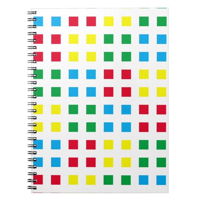 Geometrie - farbiges Muster Notizblock (Vorderseite)