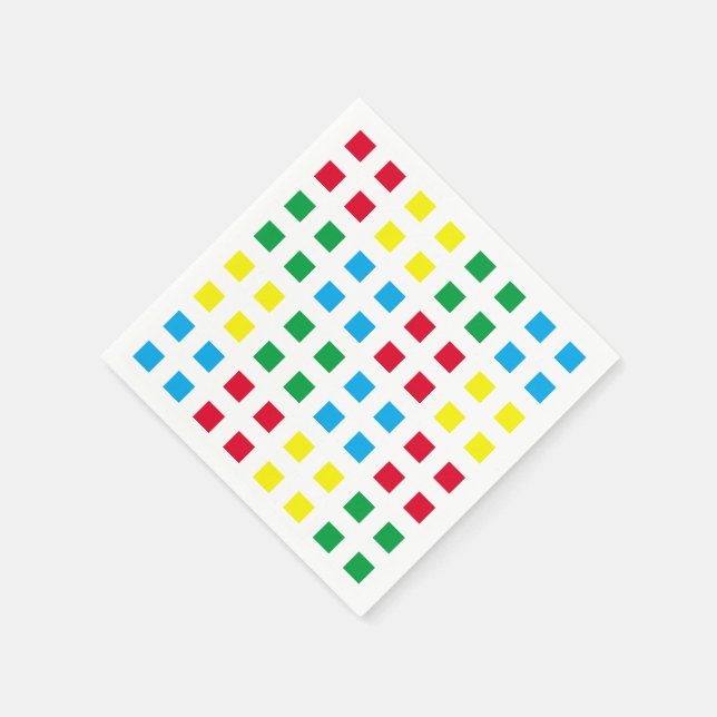 Geometrie - farbiges Muster Serviette (Ecke)