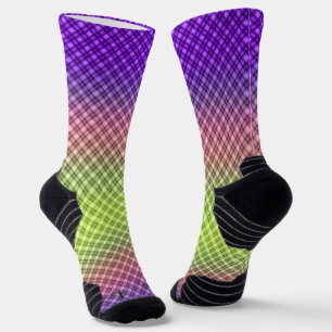 Geometrie, Farbverlauf, Ombre Socken
