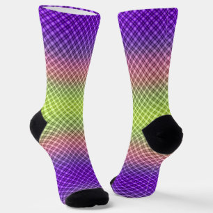 Geometrie, Farbverlauf, Ombre Socken