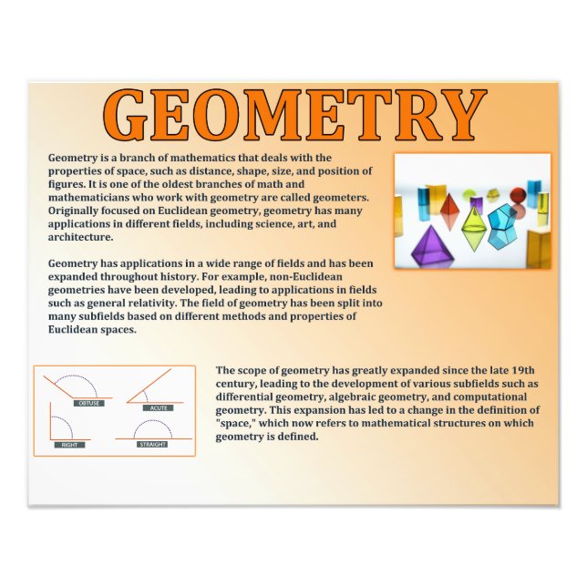 Geometrie Fotodruck (Vorne)