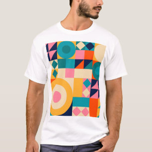 Geometrie-Minimalistisch: Vintages Illustrationspa T-Shirt