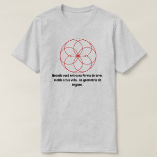 Geometrie mit Phrase T-Shirt