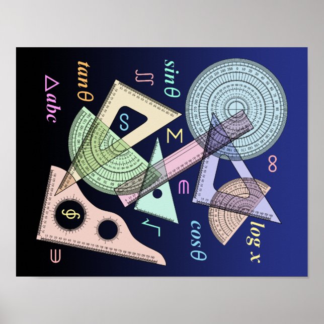 Geometrie Poster (Vorne)