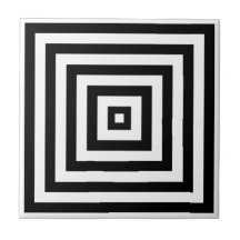 Geometrie Schwarz-Weiß-Quadrate