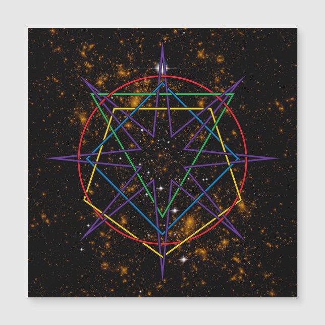 Geometrie-Sigilium Magnetkarte (Vorderseite)