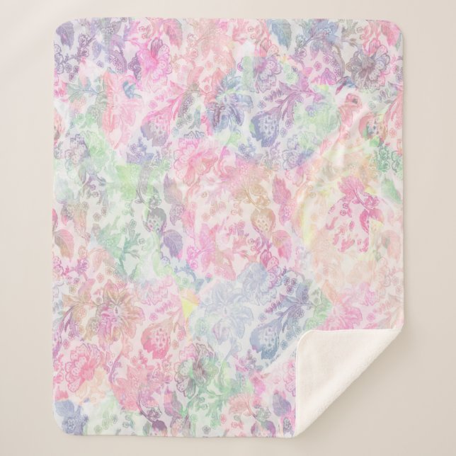 Geometrie-Textur klassisches modernes Muster Sherpadecke (Vorderseite)