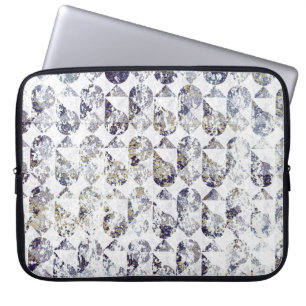 Geometrie Textur Wiederholung klassisches Musterab Laptopschutzhülle