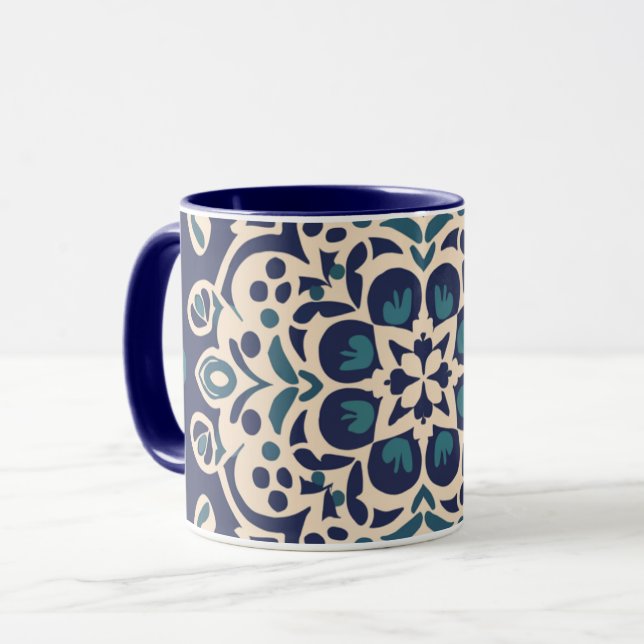 Geometrie und Kalligraphie arab Mug Tasse (Vorderseite Links)