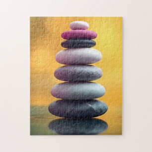Geometrie Zen Spirituelle Ausgewogene Steine Kunst Puzzle
