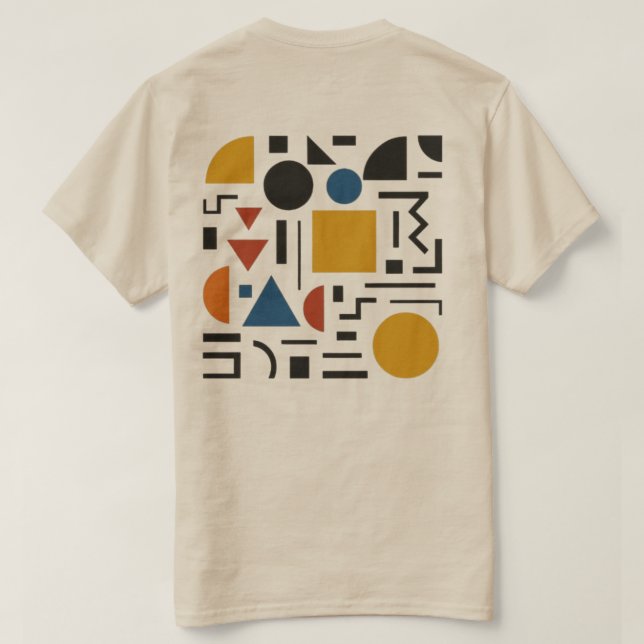 Geometrie zum Feiern T-Shirt (Design Rückseite)